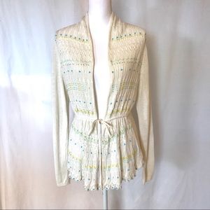 Anthropologie Beaded Cardigan NWT